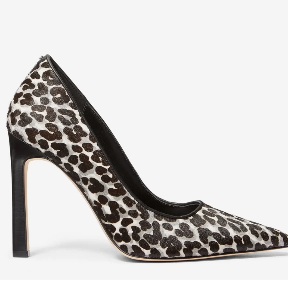 NWOB Michael Kors Amara Heels Snow Leopard - Picture 2 of 4